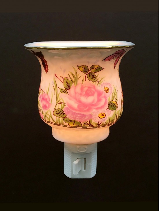 Porcelain Flower Night Light with Gift Box